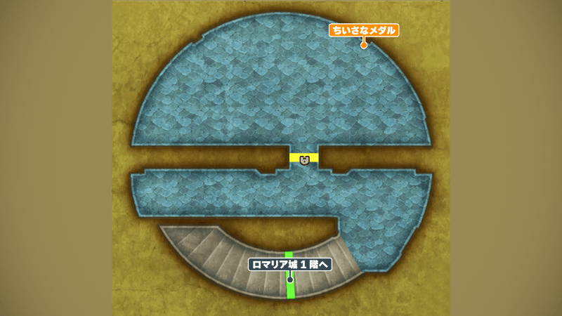 ロマリア城_西塔・最上階のマップ