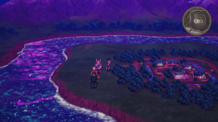 リムルダールの西側から街に入る