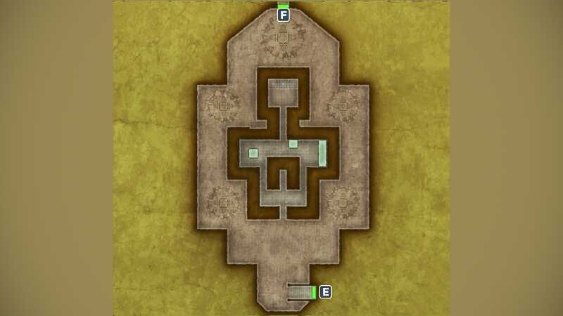 エジンベア城_地下1階①のマップ