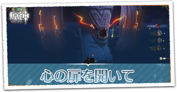 心の扉を開いての画像