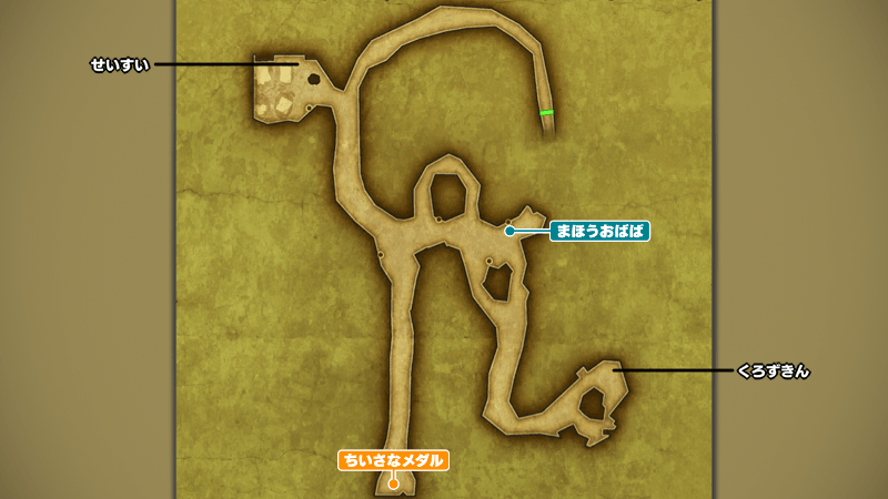沼地の洞窟のマップ