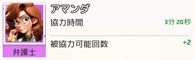 ランクアップした生存者「弁護士」が複数人いるなら協力強化のレベルを上げる恩恵は大きい