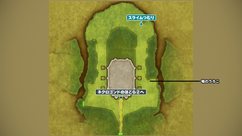 ネクロゴンドのほこら①のマップ