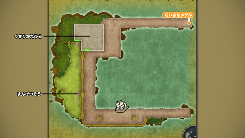 ラダトーム西の港のマップ