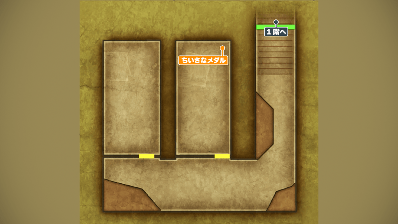 海賊の家_地下1階のマップ