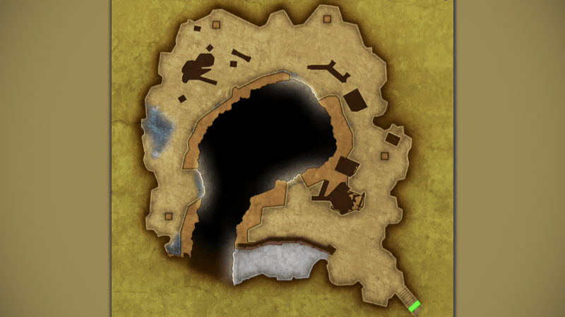 ギアガの大穴のマップ