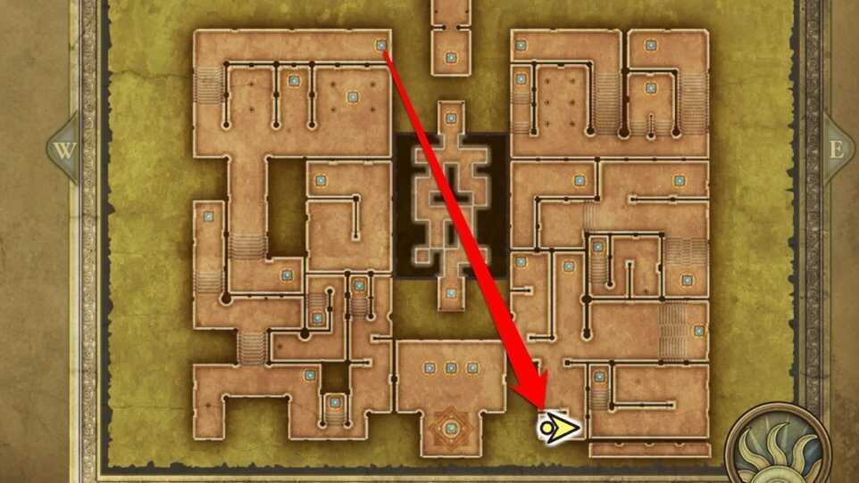 北西の試練左上からワープ