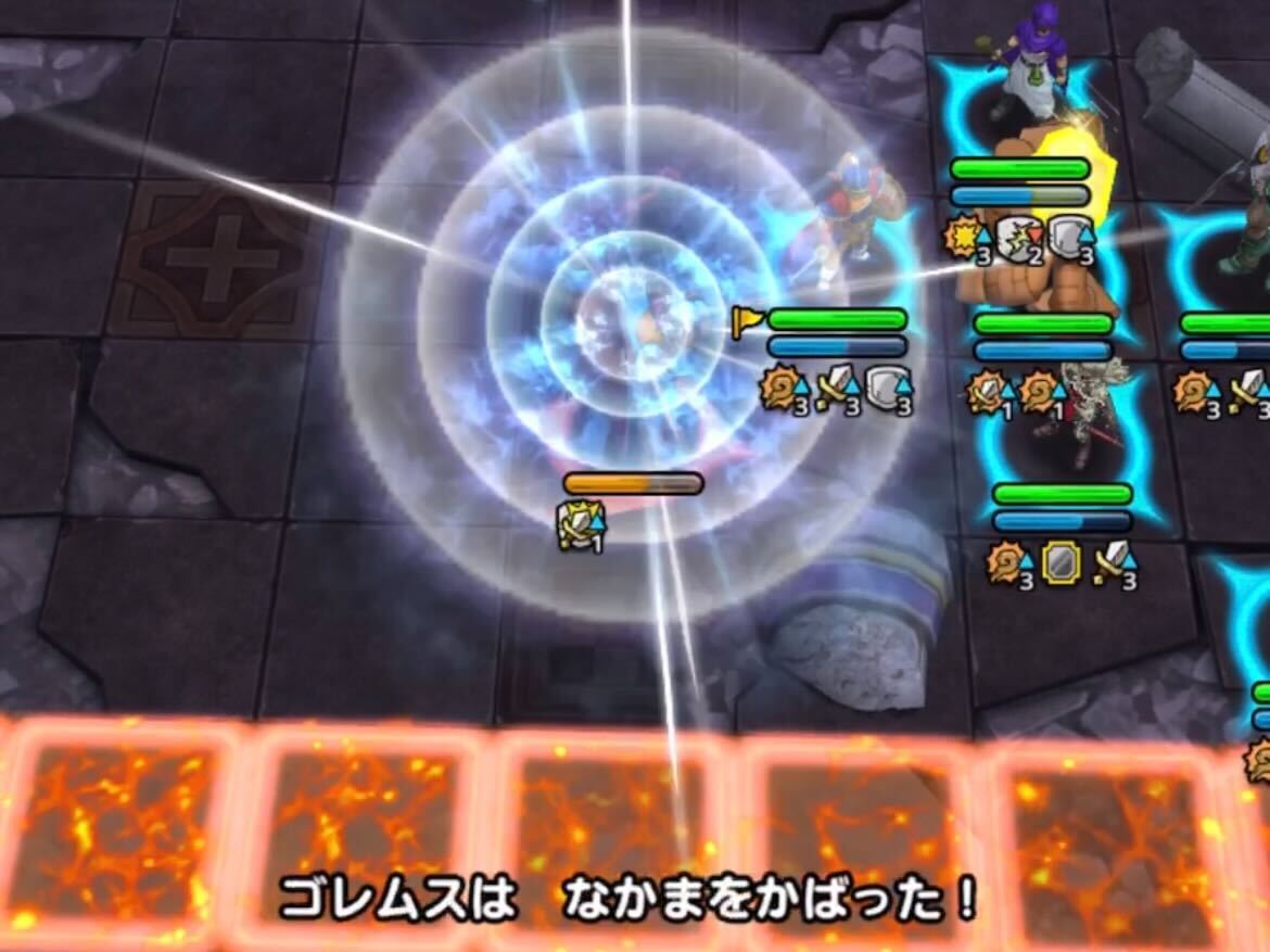 5ターン目にシドー(青)のHP7割を切る