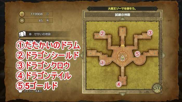 試練の神殿アイテム