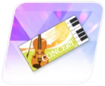 音楽演奏会入場券画像