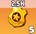 2,500連盟貢献ポイント