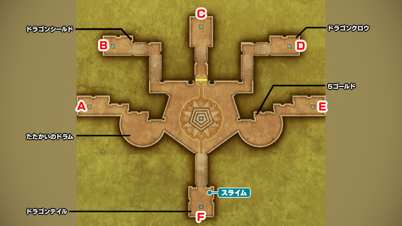 試練の神殿のマップ