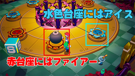 台座とファイアーアイス