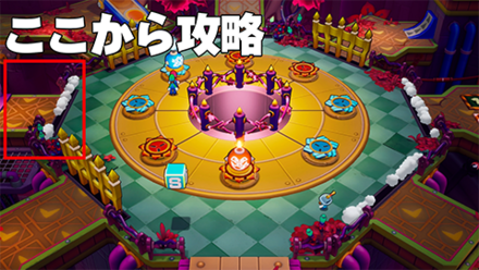 台座部屋左通路