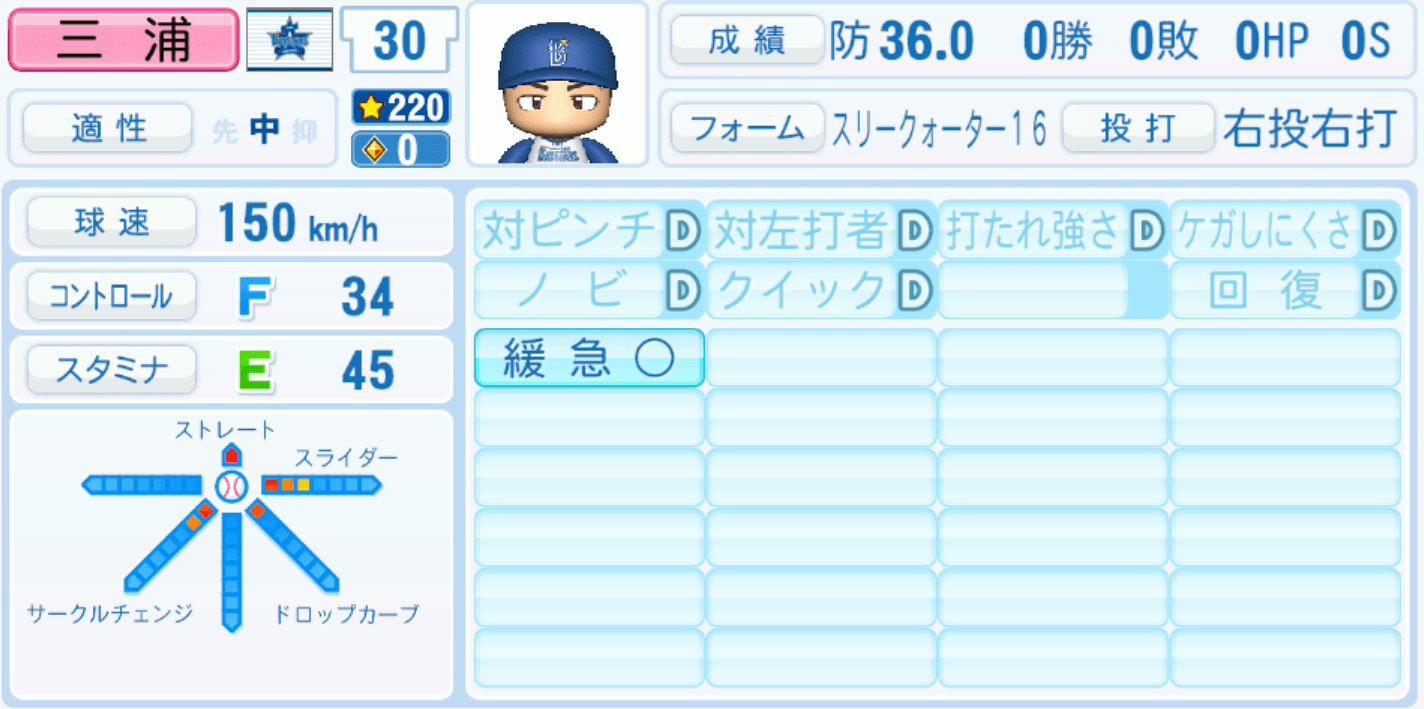 三浦銀二のステータス画像