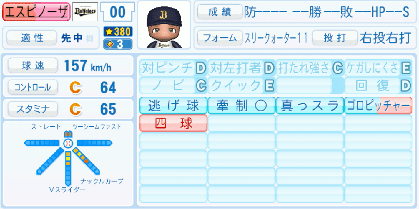 エスピノーザのステータス画像