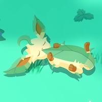 リーフィアの星3寝顔画像