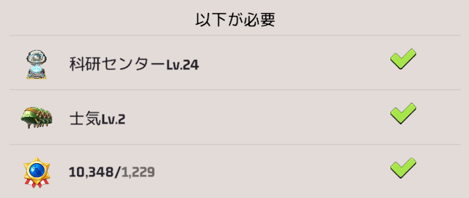 研究には各種資源と一定以上の科研センターLvが必要