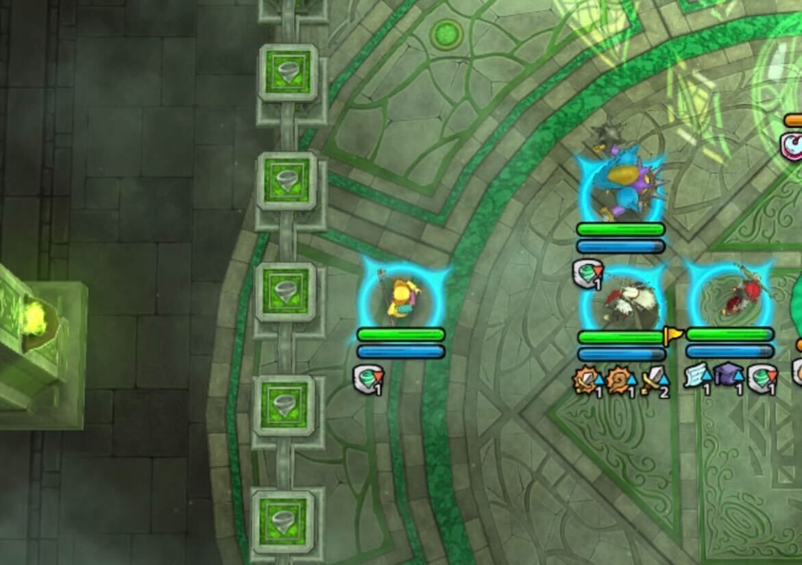 補助キャラはゴッドライダーの攻撃範囲外に置く