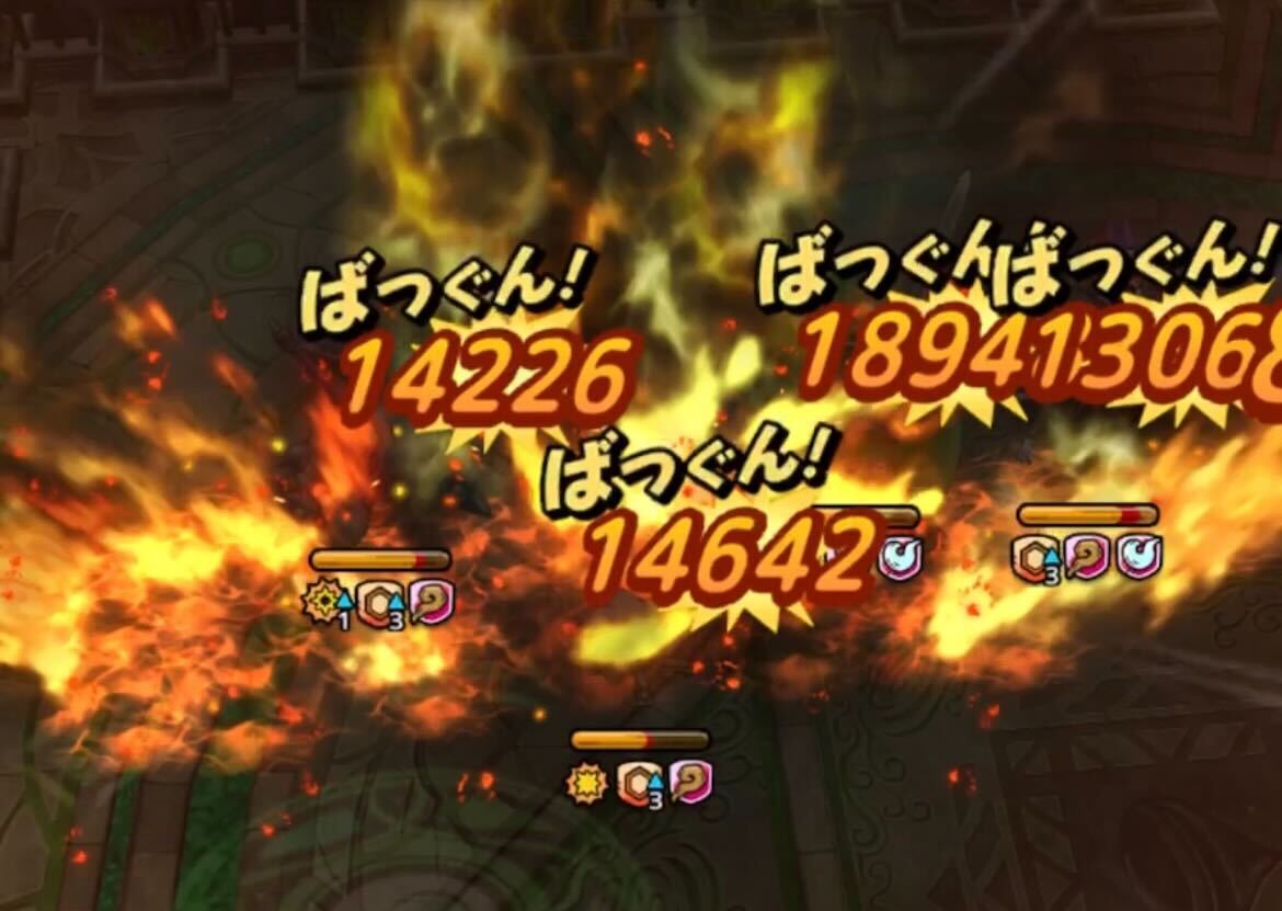 攻撃範囲に敵を全て入れるように配置する