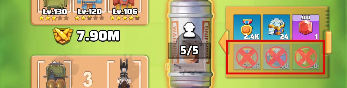 勝利すると3枠分の報酬を略奪できる