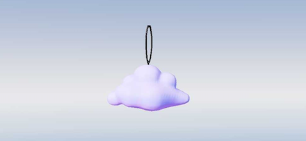 ストラップむらさきいろ