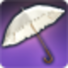 ホワイトフリルパラソル