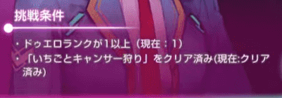 ドゥエロの挑戦条件