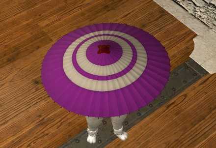 紫漆塗番傘見た目