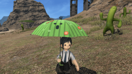 サボテンダーパラソル見た目