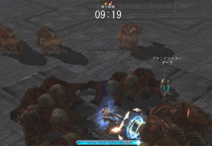 現れる敵を倒すダンジョン