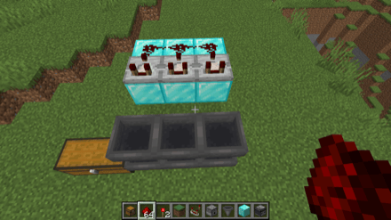 レッドストーンダストを設置する