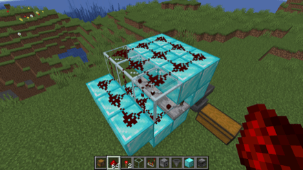 レッドストーンダストを設置する