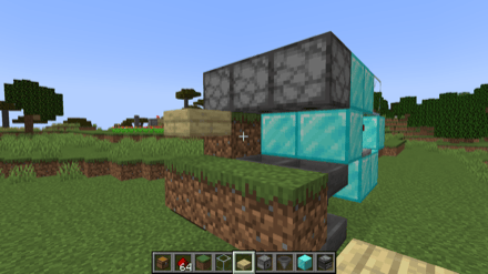 ハーフブロックを設置する