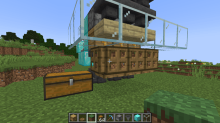 エンダーマン対策でトラップドアを設置する