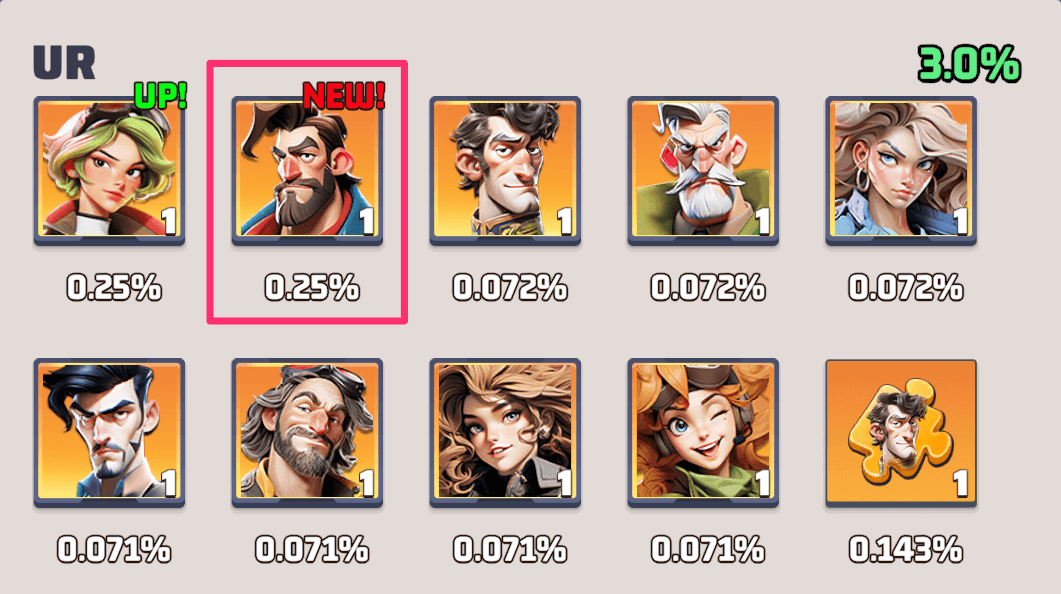 伝説再臨でウィリアムズを引いて戦車編成を完成形にする