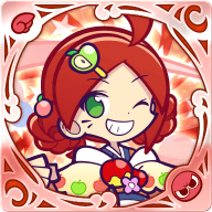 スポットライトのりんごの画像