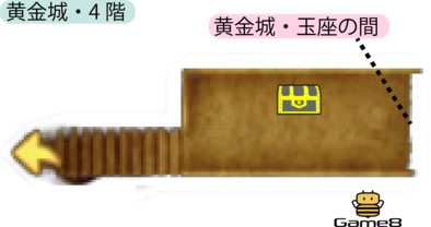 黄金城・4階のマップ