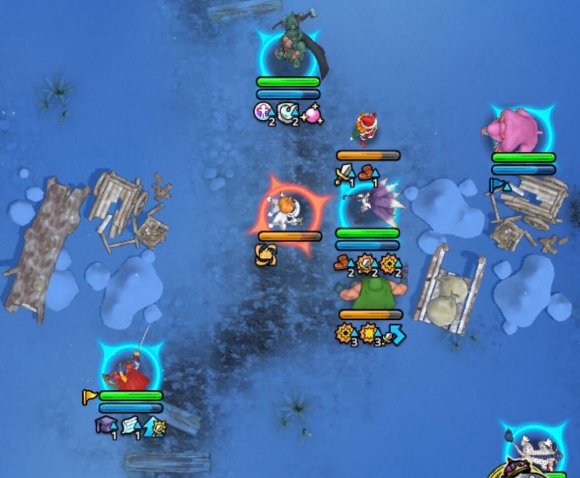 妖魔ジュリアンテに攻撃を誘導して近くに敵を集める