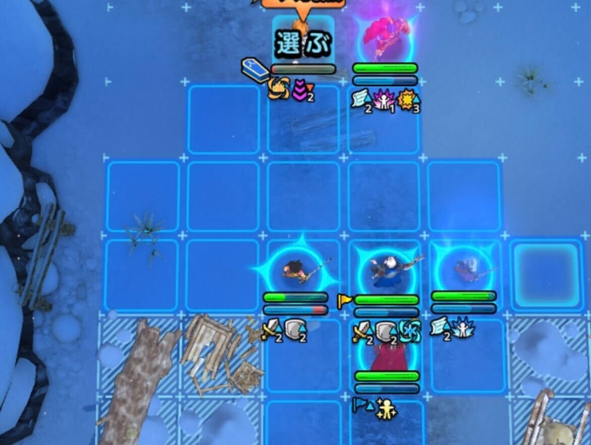 3ターン目に英雄2体を倒しきる