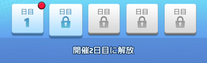 5日目まで毎日新クエストが追加される