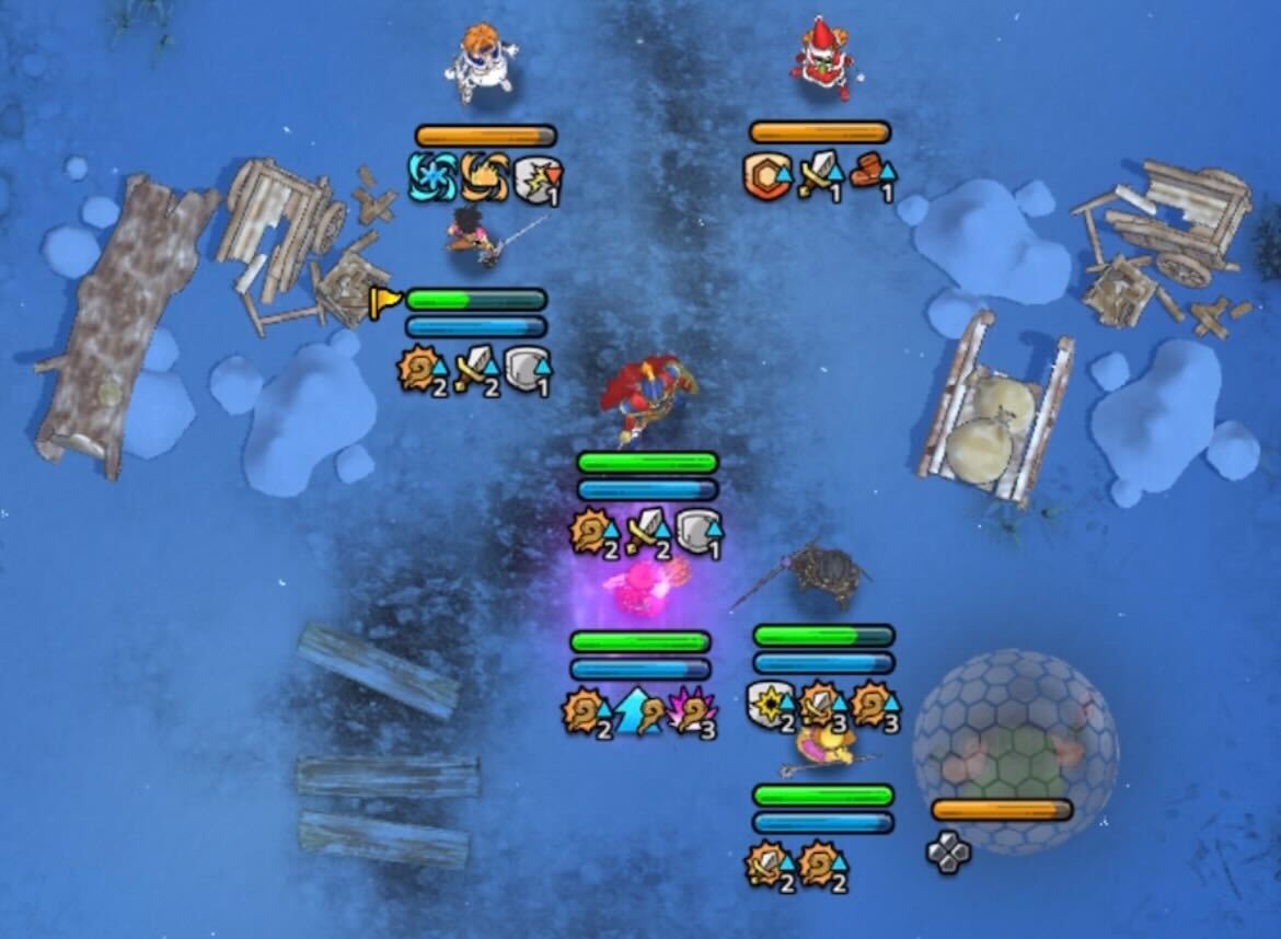 2ターン目に味方が火力を出す準備をする