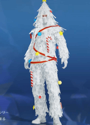 雪の積もったツリー画像