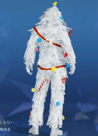 雪の積もったツリー画像