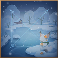 瑞雪と白狐の雀卓画像
