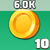 6.0K金貨×10
