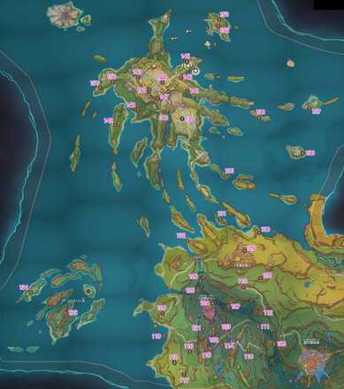 Ver.5.2炎神の瞳数字マップ(地上)