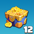 金貨レベル宝箱×12