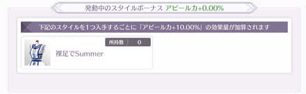 スタイルボーナス