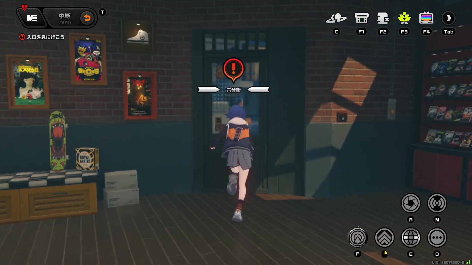 ビデオ屋の入り口